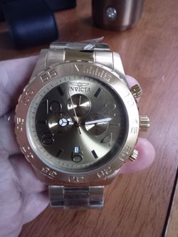 Invicta Gold Big Luxurious Watch