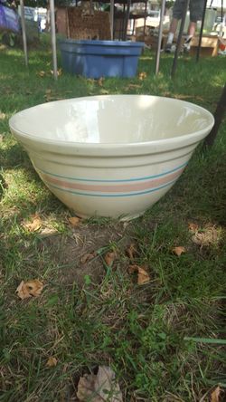 large McCoy pottery bowl