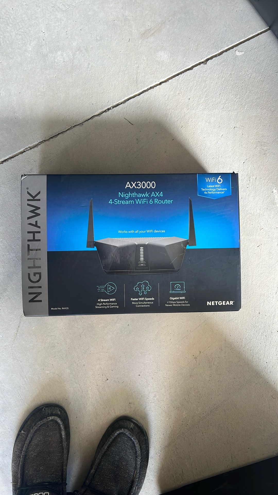 NETGEAR Nighthawk AX3000 4-Stream Dual-Band WiFi 6 Router RAX35 New