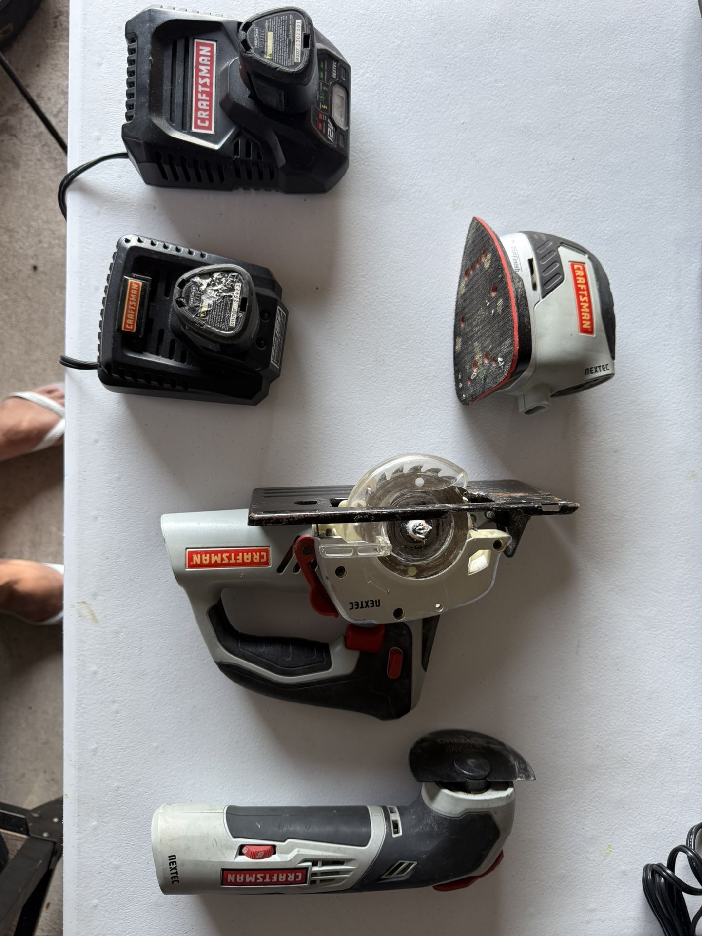 Craftsman Nextec 3 Tools - Small Circular Saw, Ultra Sonic And Sander