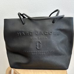 Marc Jacobs Black Embossed Tote Bag