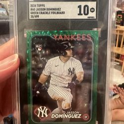 2024 Topps Series 1 Baseball Jasson Dominguez RC Green /499 Yankees 