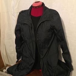 Windbreaker , Mid-length Women Jacket , L