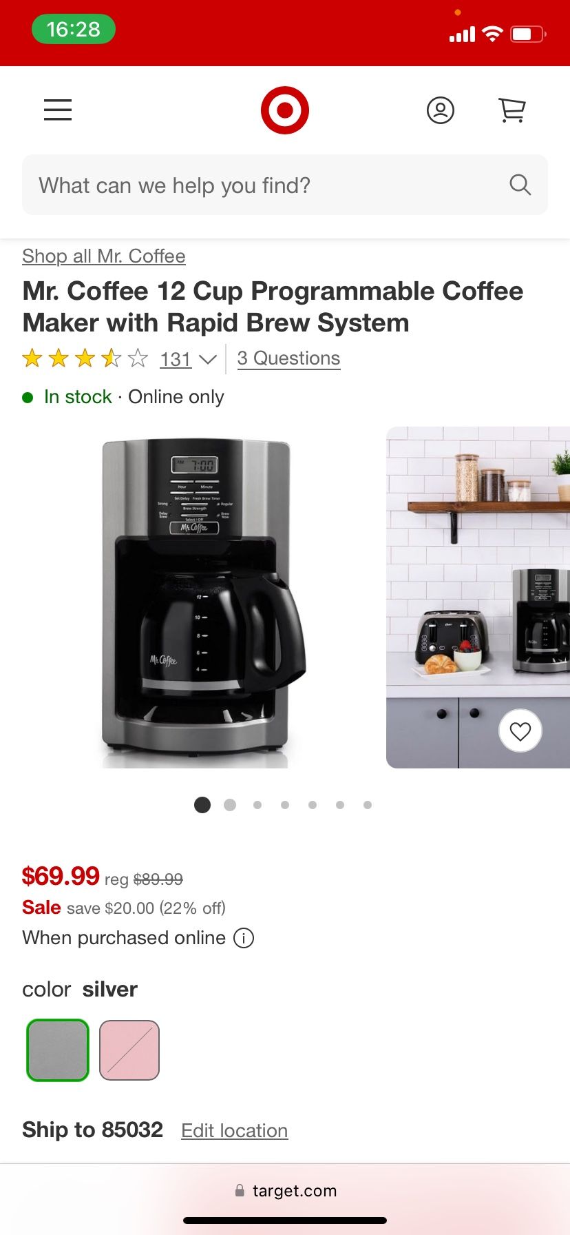 Mr Coffee maker