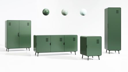 Ambergate Steel TV Stand with Adjustable Shelves