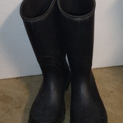 Navy Blue Rubber Boots Size 11 Youth