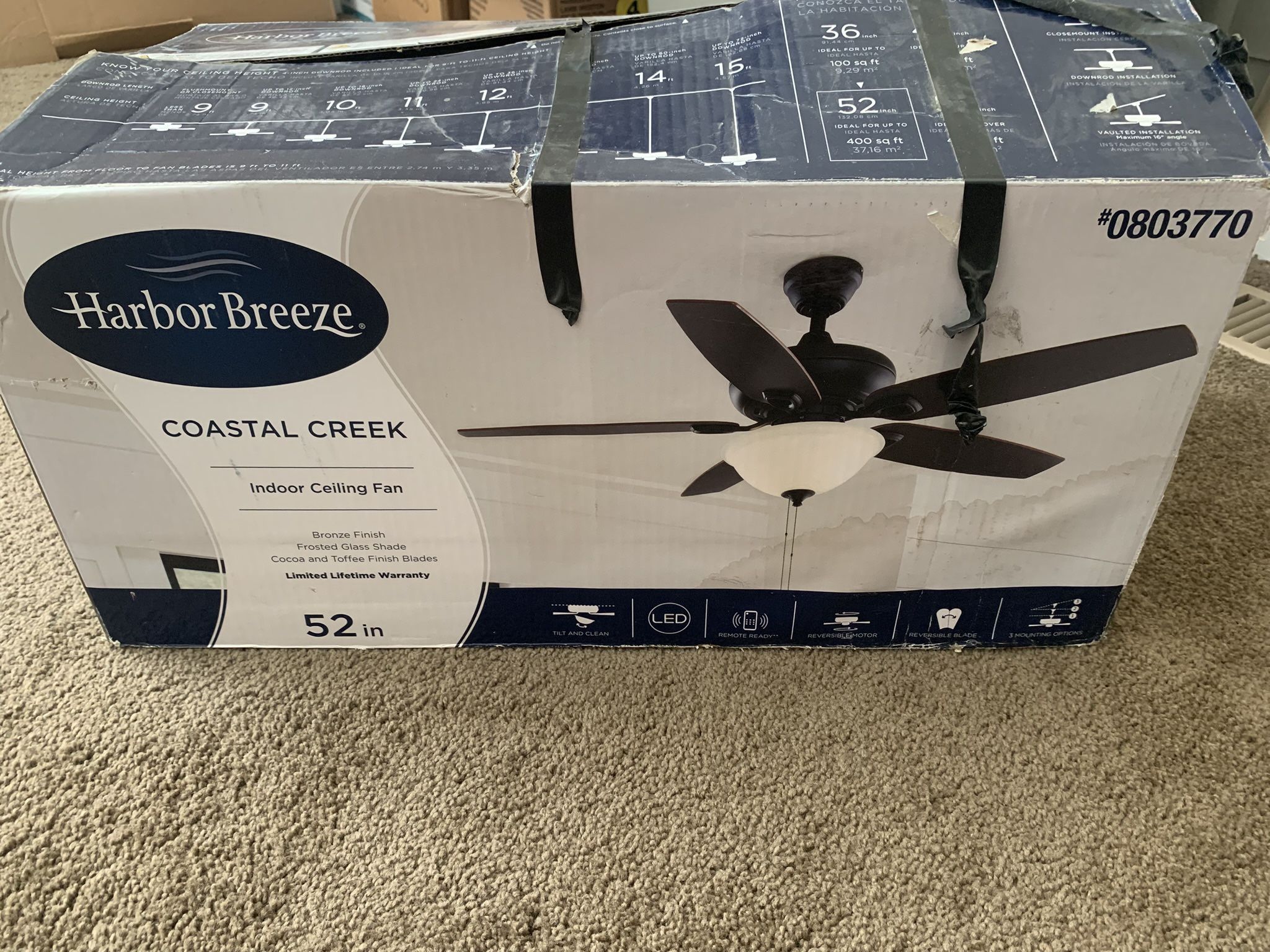 Harbor Breeze Fan 0803770 PICK UP ONLY