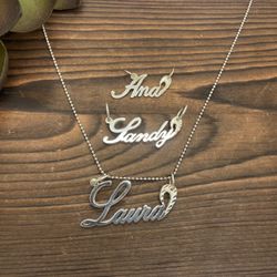 925 Sterling Silver Personalized Name 