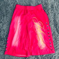Pink & Gold Graphic Shorts