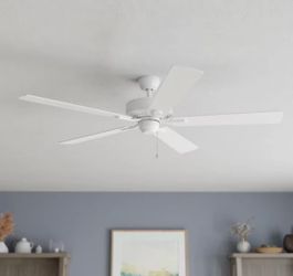 Harbor Breeze Cypress Point Indoor Ceiling Fan 52" with White Finish New, Open Box