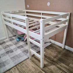 Loft twin bed frame