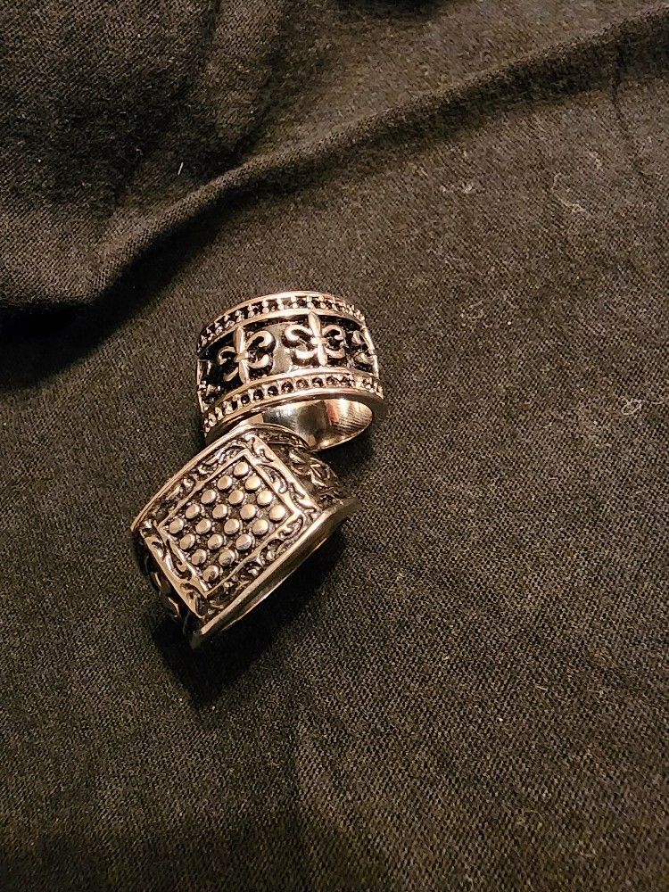 Men Set Of Stainless Steel Rings