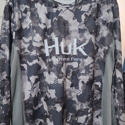 Huk Mens Fishing Shirt