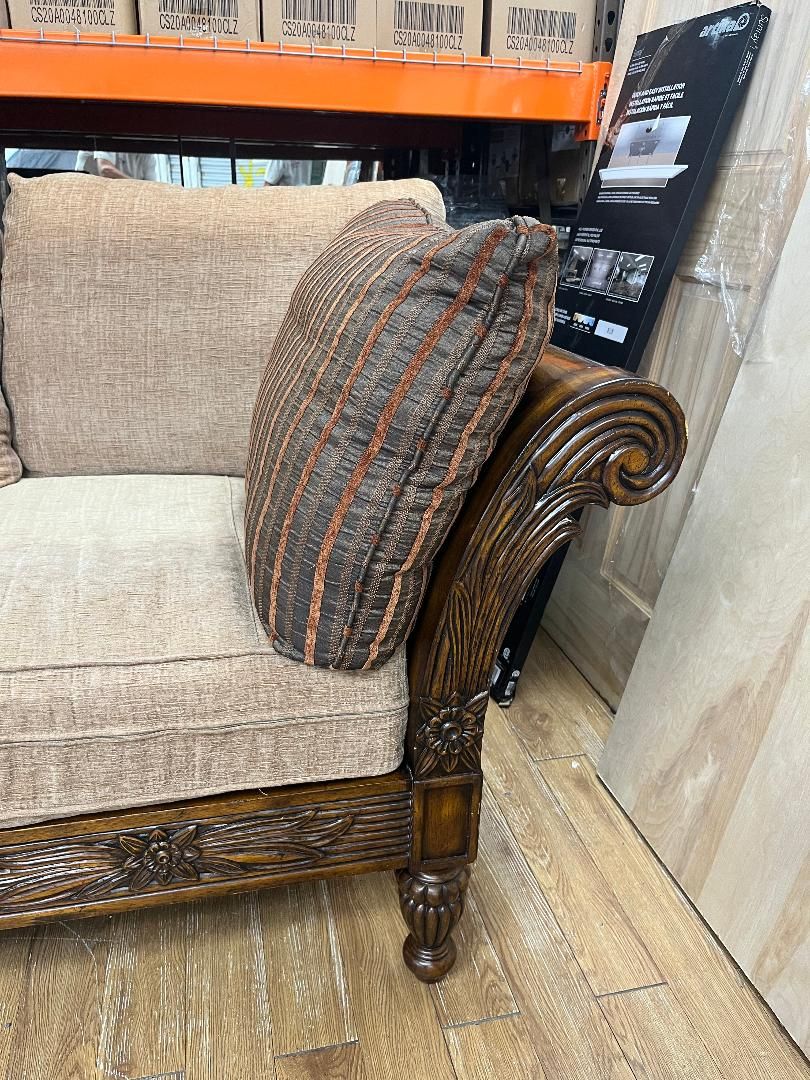 Tommy Bahama solid wood sofa