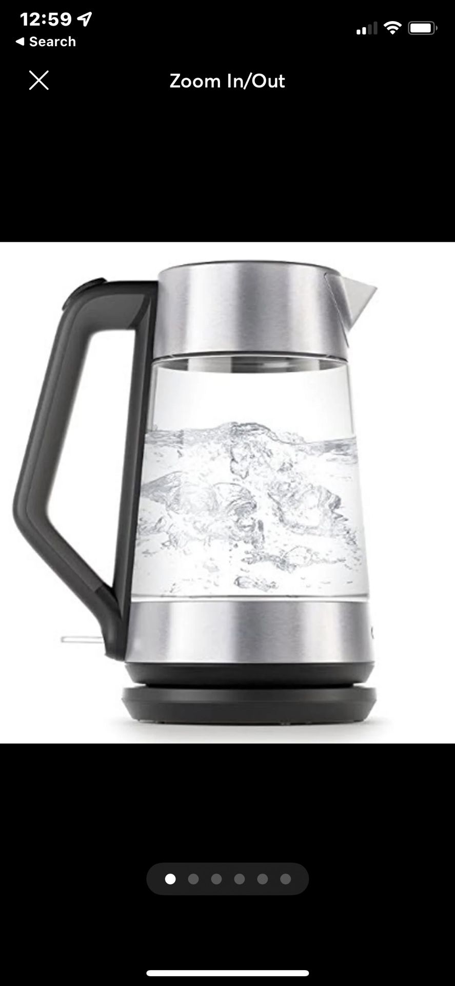 OXO Brew Cordless Glass Electric Kettle, Clear, 175 L