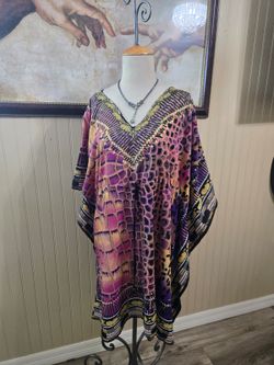Brand new snake skin butterfly pattern cover up