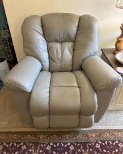 Tan Leather Recliner Armchair