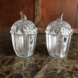 Bran New Crystal Acorn Salt&Pepper Shaker