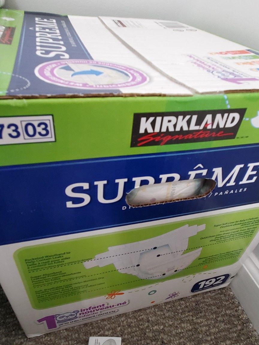Supreme diapers size 1 quantity 192