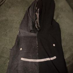 Dream Smile Color Block Split Bleach Dyed Pullover Hoodie 5XL