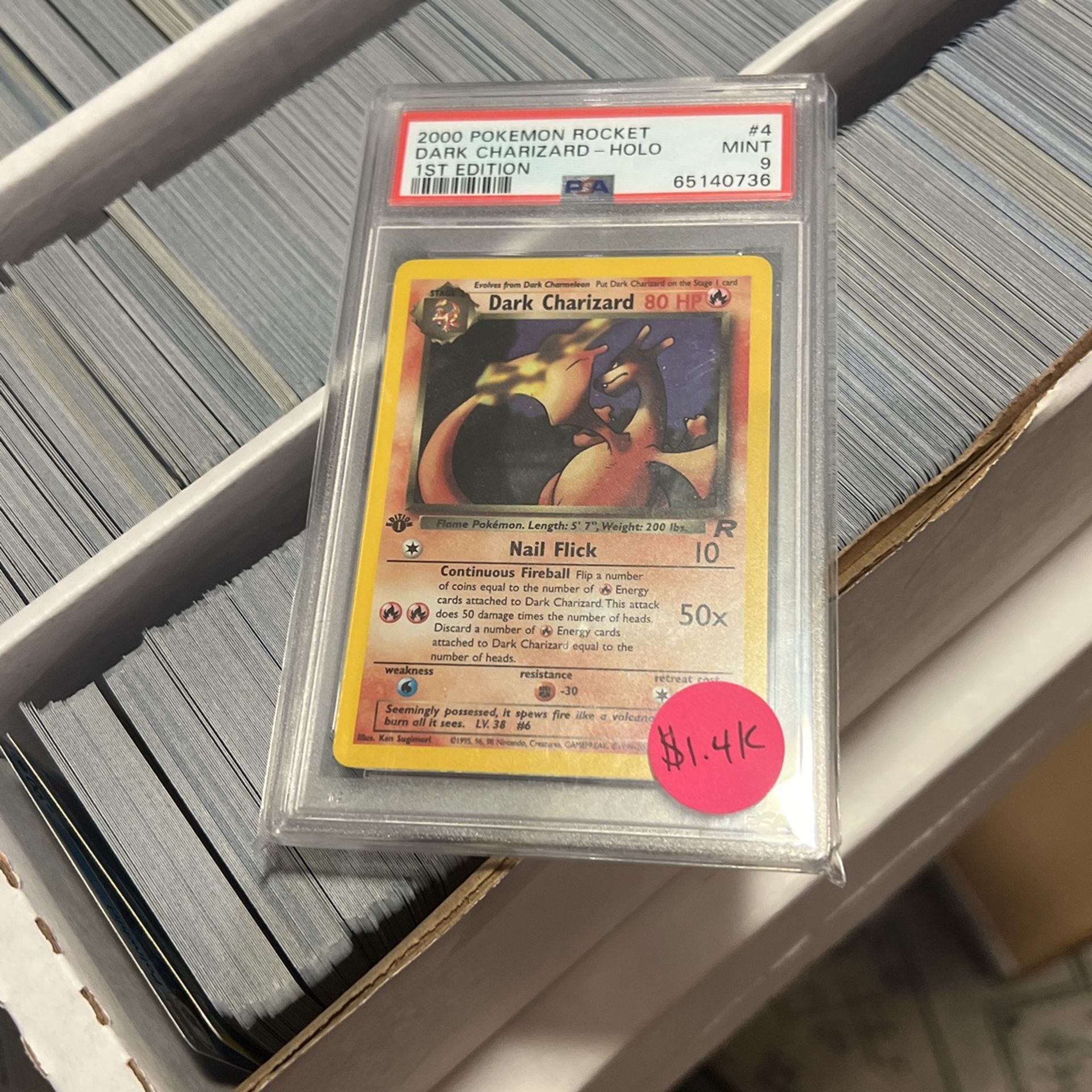 Pokemon Dark Charizard First (1st) Edition PSA 9