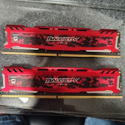 Ballistix DDR 4 Ram 2x8 16gb 