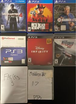 PS5,PS4,and PS3 Video Game Lot