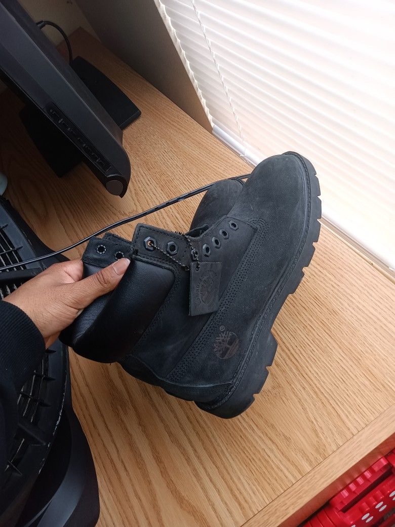 Black Timberlands Boots