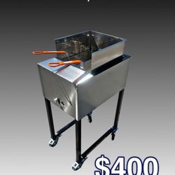 Heavy Duty Double Fryer With Hose/ Nuevo Friodora De Gas Propano 