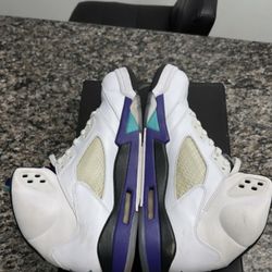 Used Size 15 Retro 5 Grape Jordan’s 