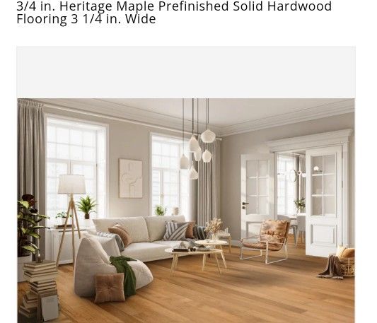 3 1/4 3/4 X 3 1/4 Maple Hardwood Floor