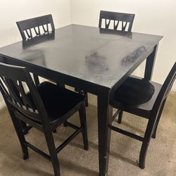 Table and 4 Chairs