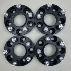 5x114.3 (5x4.5) Wheel Spacers 1.25 inch Thick 14x1.5 Studs 70.5mm Hub Bore Ford Set of 4