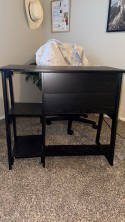 Black desk