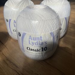 Aunt Lydia Crochet Thread:White 