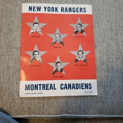 NY Rangers Montreal Canadiens  1967