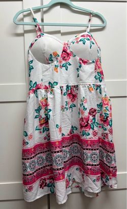 Floral Bustier Mini Dress