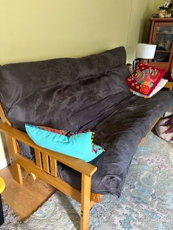 Futon Frame + Mattress for sale