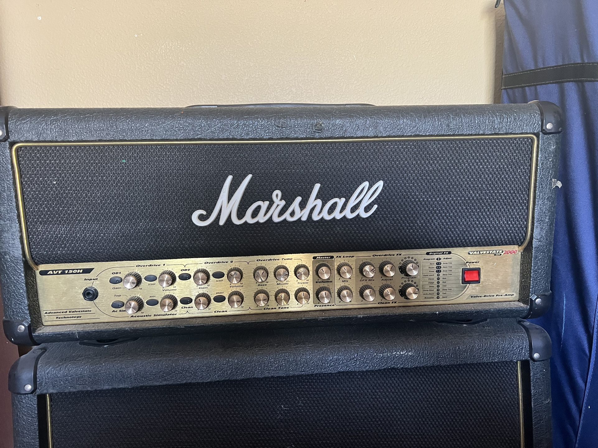 Marshall Valvestate 2000 Amp Head W/ 4x12” Marshall Speaker Cabinet!