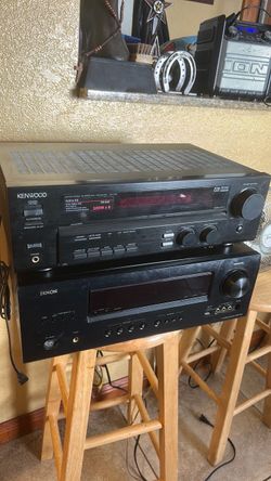 Kenwood vr 606 $45 denon 360 w $50