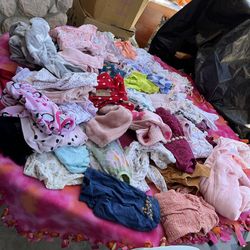 Baby girl clothes size 3 to 6 months $30 for all 65 pieces