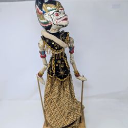 Antique Wayang Golek Rod Puppet: Hanuman Monkey Warrior