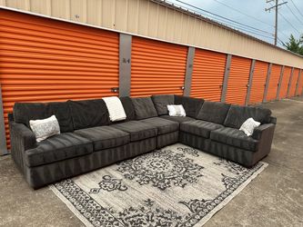 FREE DELIVERY 🛋️ X-Large Gray L-Shaped Sectional Sofa