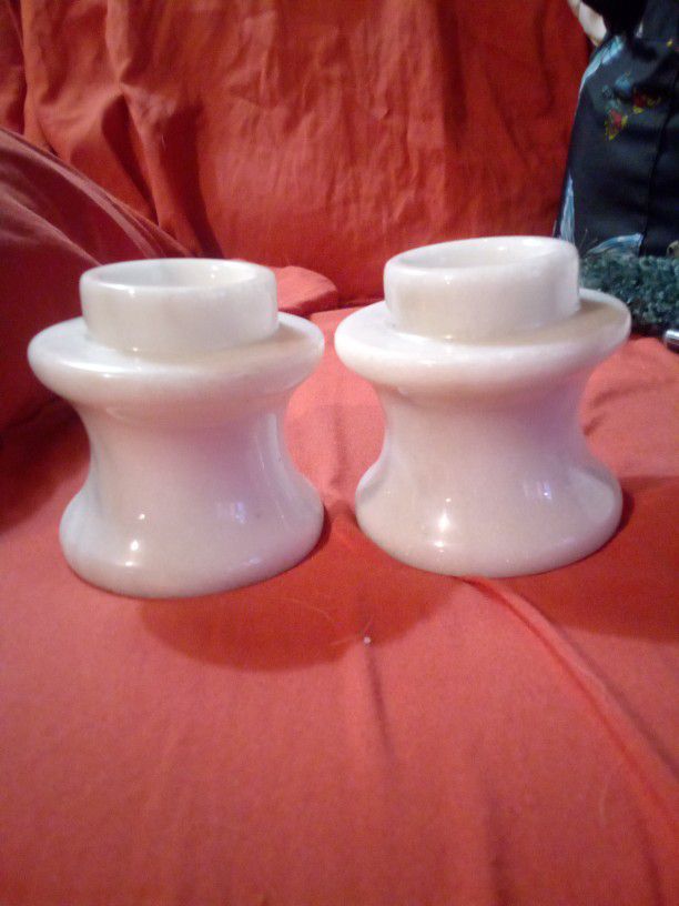Ivory Candle Holders