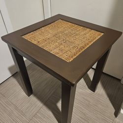 Wicker End Table