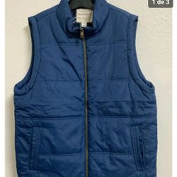 $28🍓🍓⚡️Weatherproof Vintage Men's Flannel Lined Vest Blue (Size Large)052/