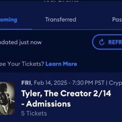 Tyler, The Creator with Lil Yachty Concert Tickets