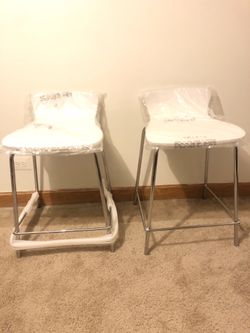 Bar stool white wood