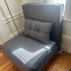 3-in-1 Unfoldable Futon Sleeper Chair