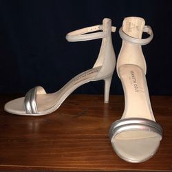 Silver Mallory Heels